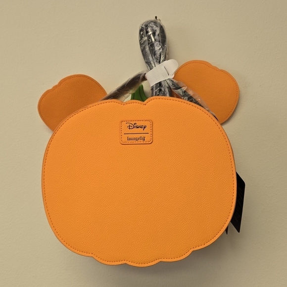 Loungefly Mickey Mouse Jack-o-Lantern Crossbody Bag Purse - Picture 9 of 12